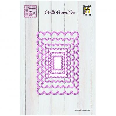 Nellie's Choice Cutting Dies - Scalloped Rectangle